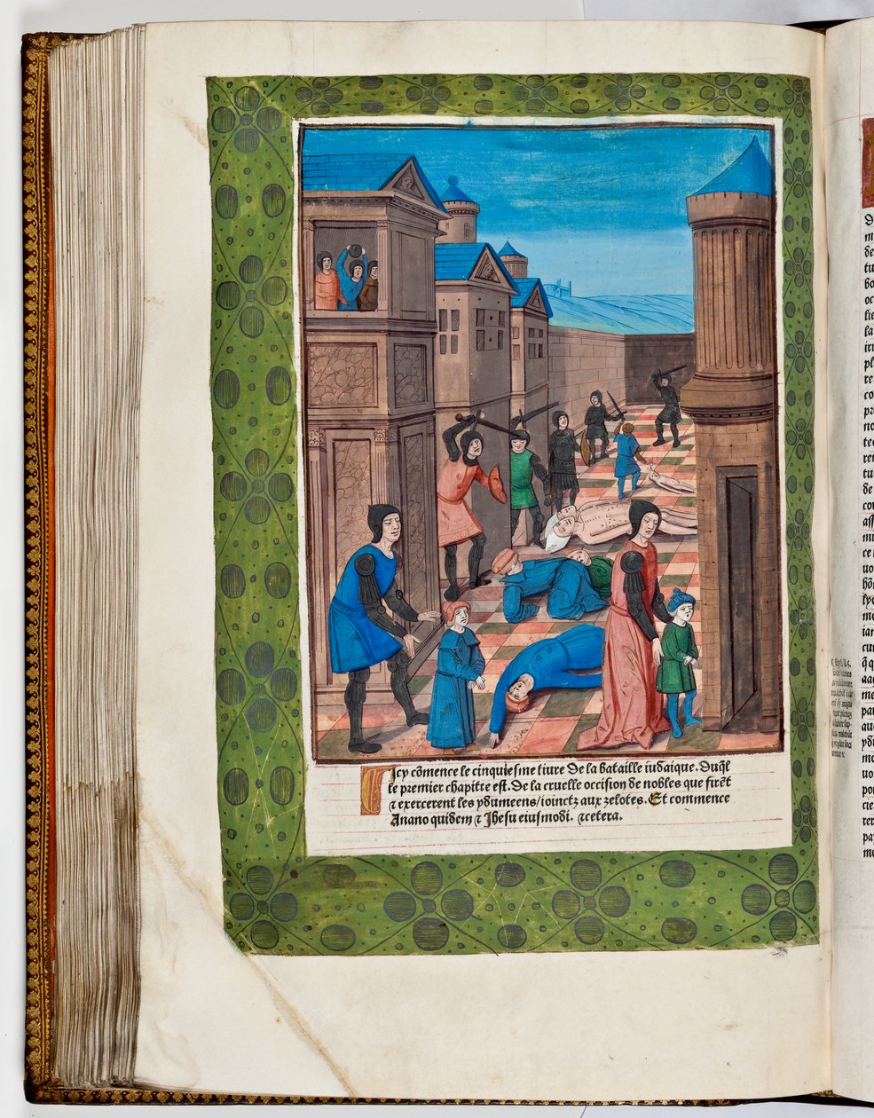 Idumaeans revolt against Rome by slaughtering the chief priests Ananus and Jesus, 68 AD by French School