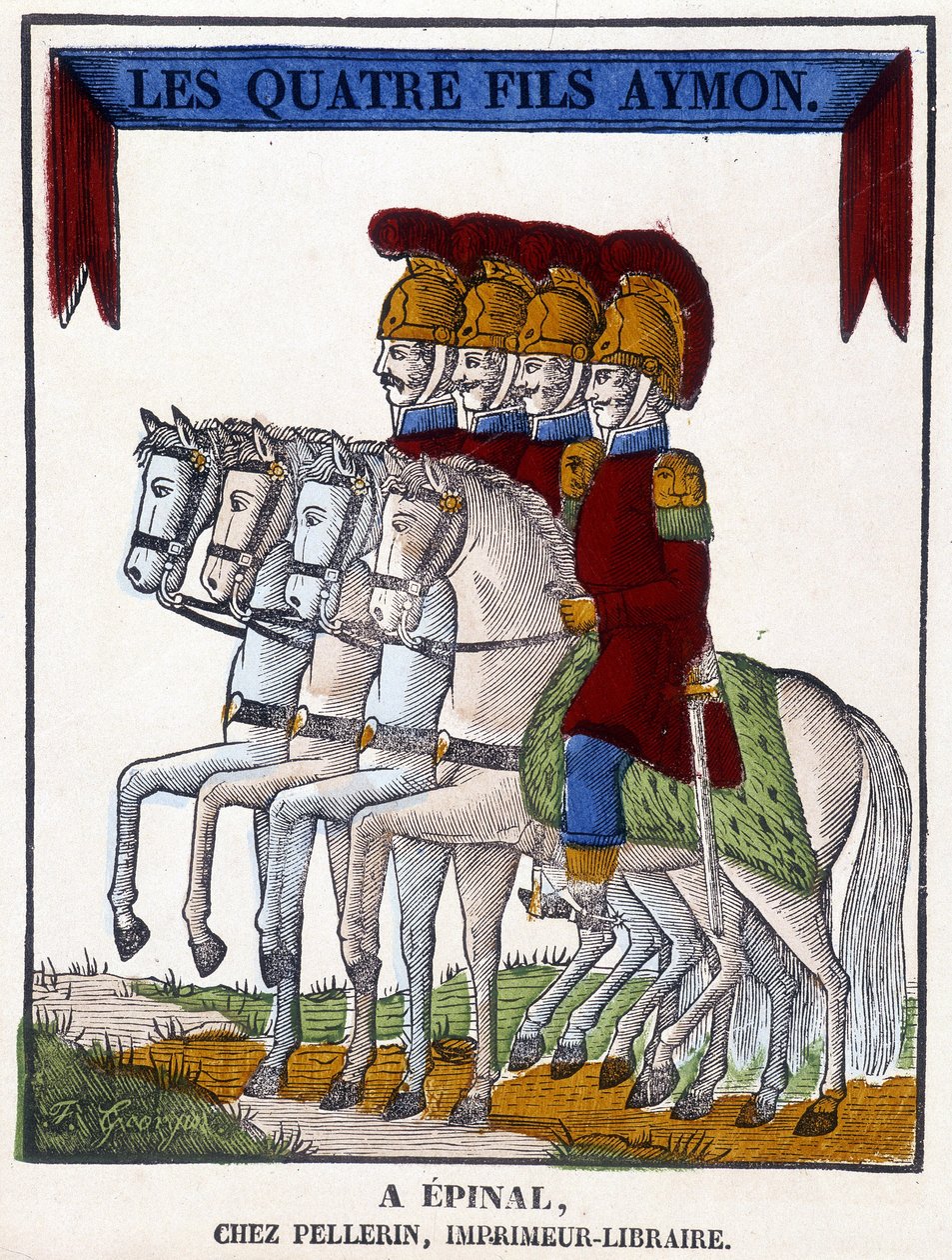 Image of Epinal from 1825 representing 