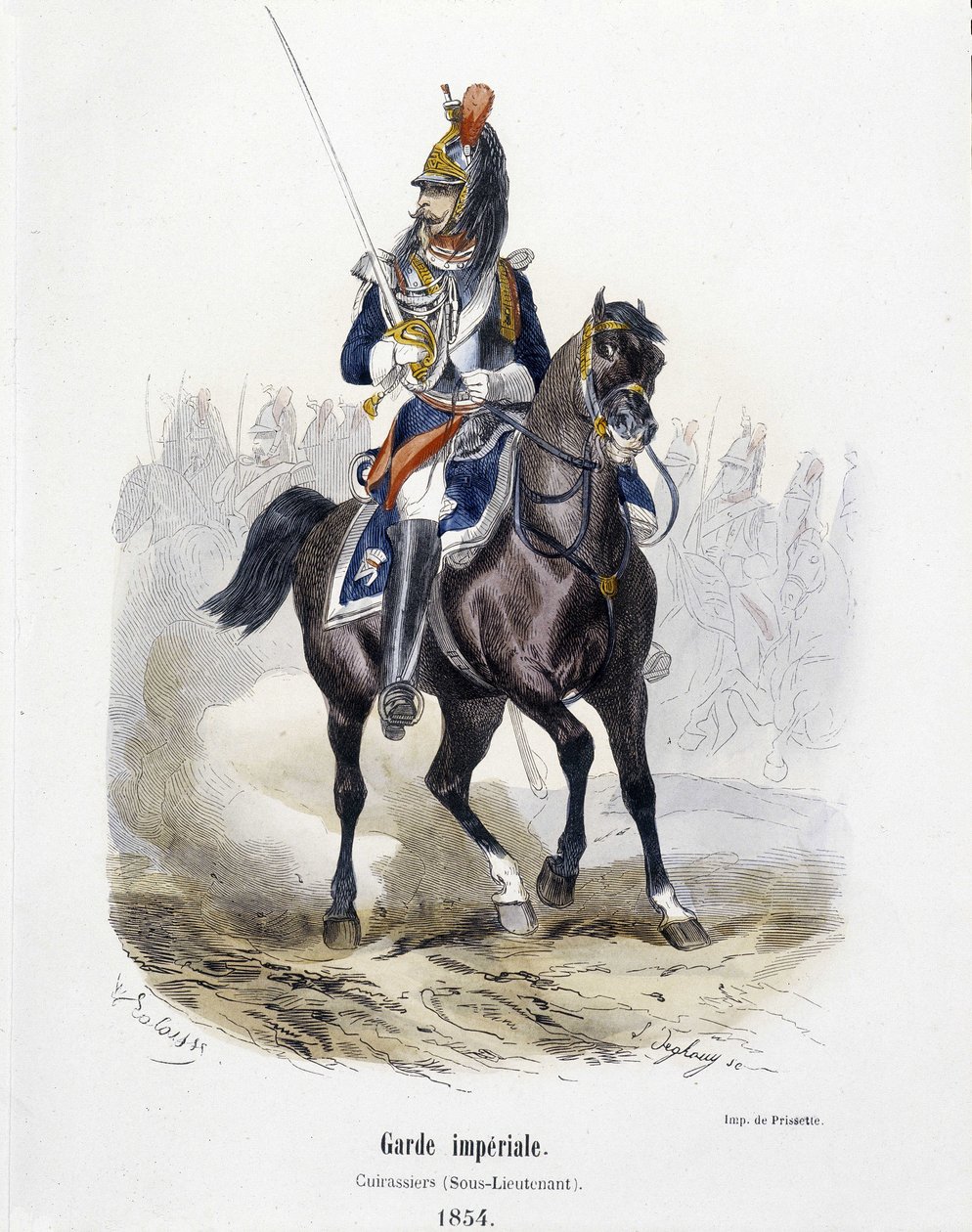 Imperial Guard: Cuirassiers in 1854 - in 