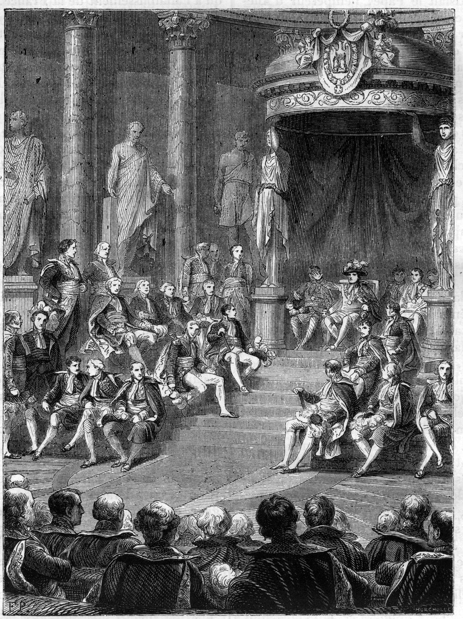 Imperial session in the Senate: speech by Napoleon on the constitution of the new kingdom of Italy in 1805 - in 