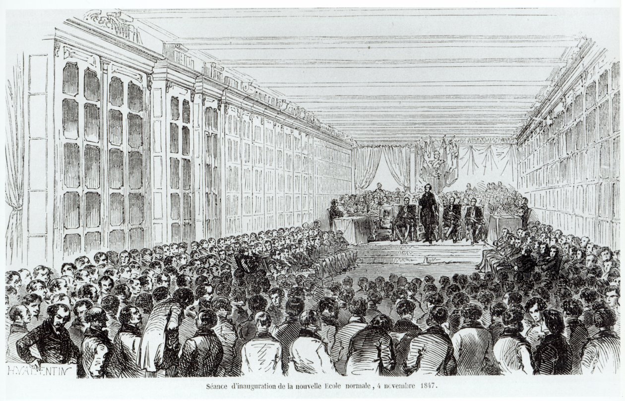 Inauguration of the Ecole Normale Superieure in Paris, from Les Tableaux de Paris by Texier, 1852 by French School