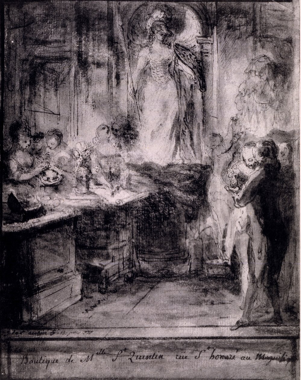 Interior of Venetian Shop, 1777 by French School