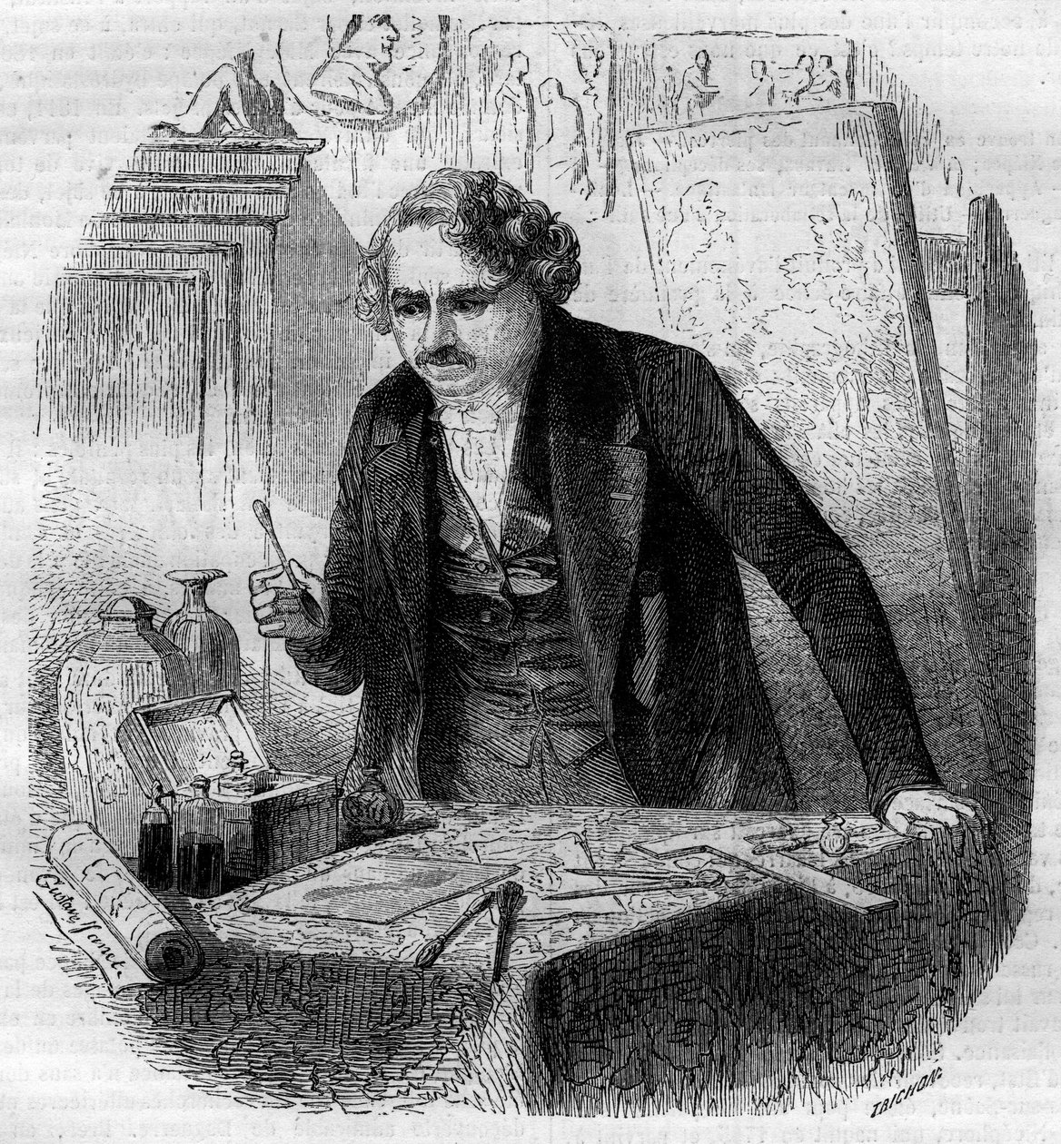 Invention of the Daguerreotype by French School