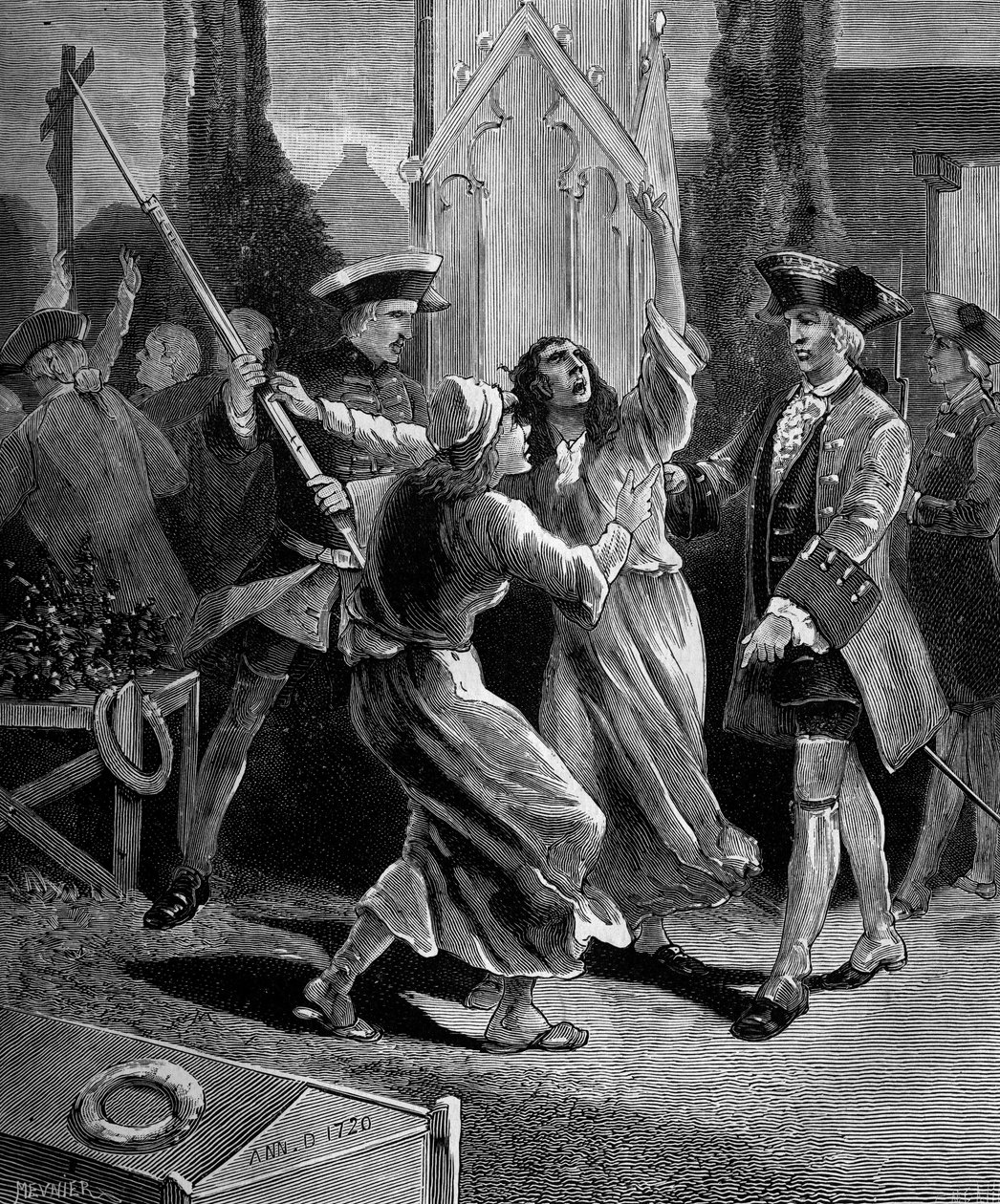 Jansenism: The Convulsionaries Hunts from the Cemetery Saint Medard under Louis XV by French School