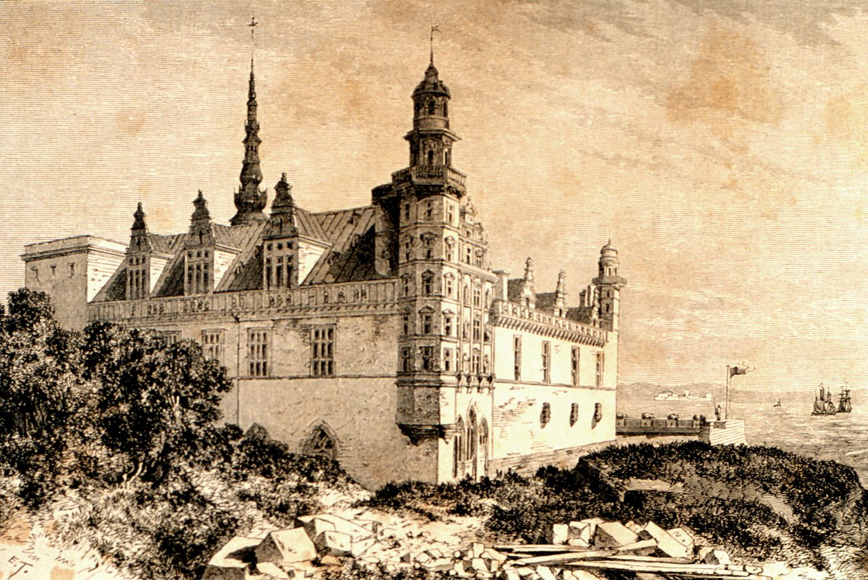 Kronborg Castle, Hillerod, Denmark, 1850s, from La Tour du Monde, published Paris, 1860s by French School