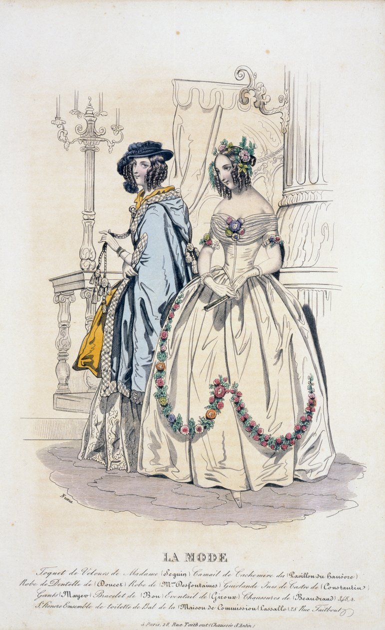 La Mode: Advertisement for 19th Century Women