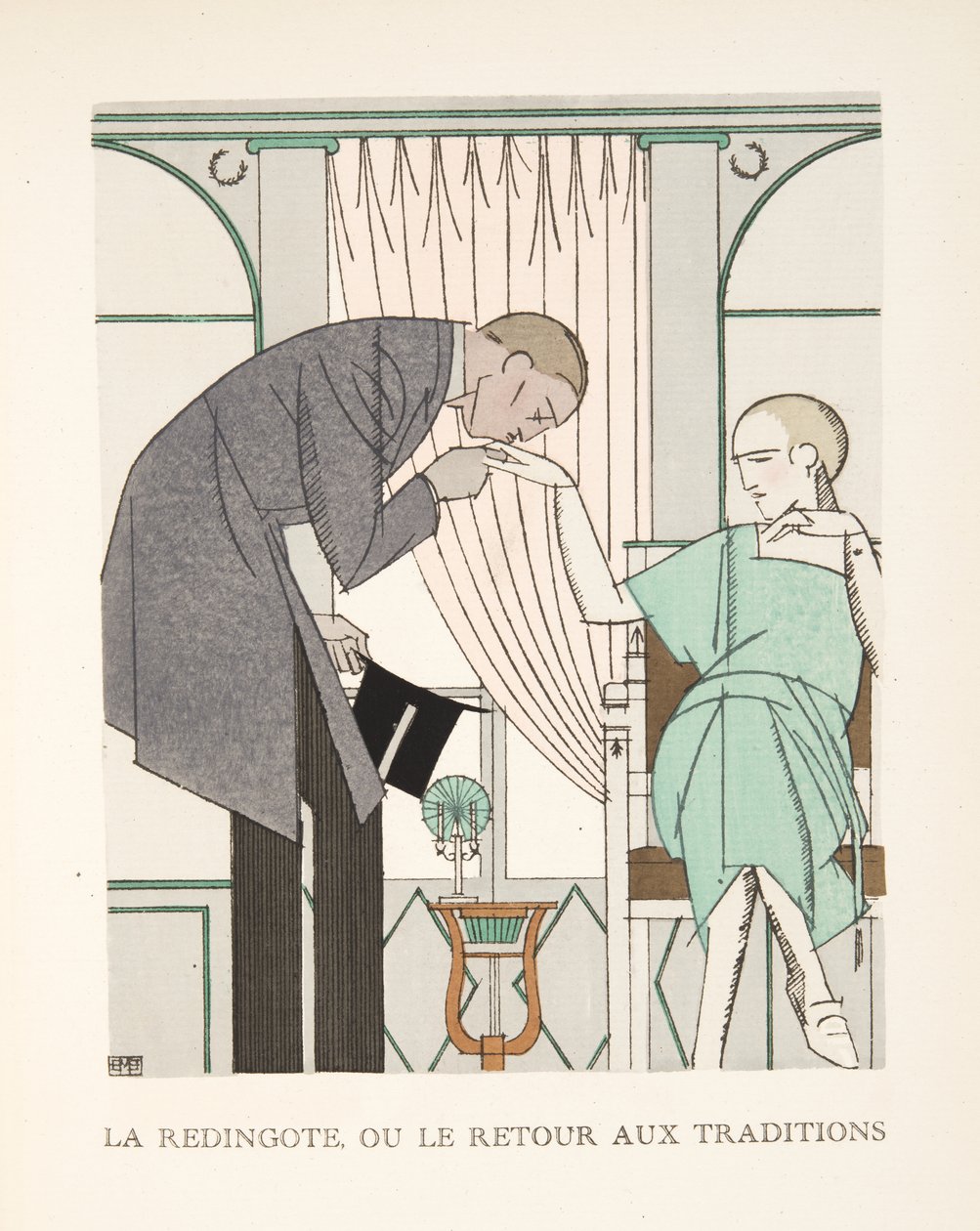 The Redingote or the Return to Traditions, from a Collection of Fashion Plates by French School