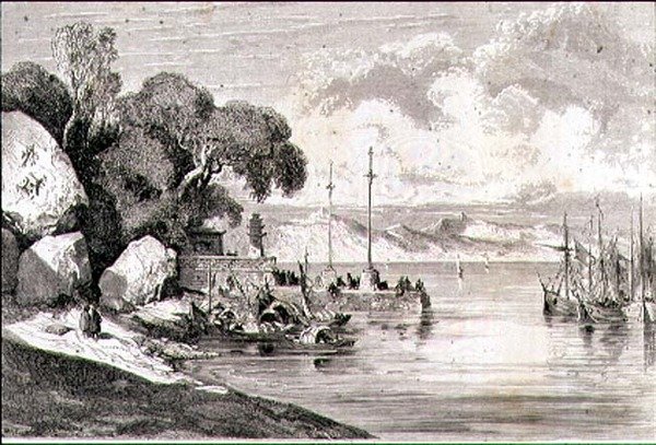 Landing Stage in Macao, China by French School