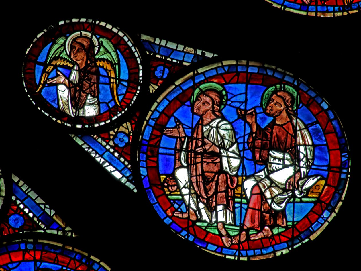 Last Judgement: Two Apostles and an Angel by French School