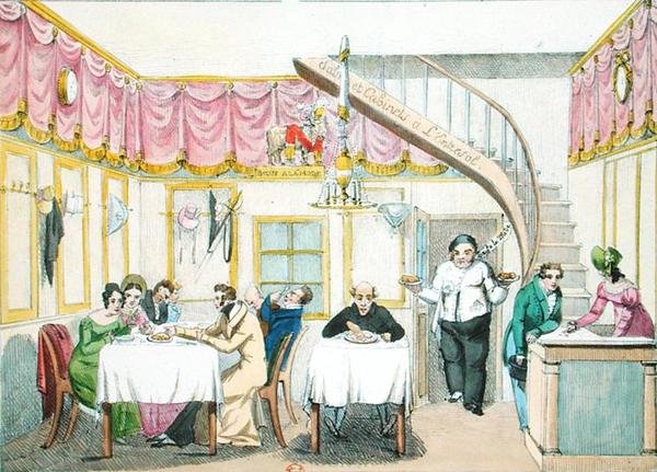 Le Boeuf a la Mode, rue Valois, Paris, from Le Gout du Jour by French School