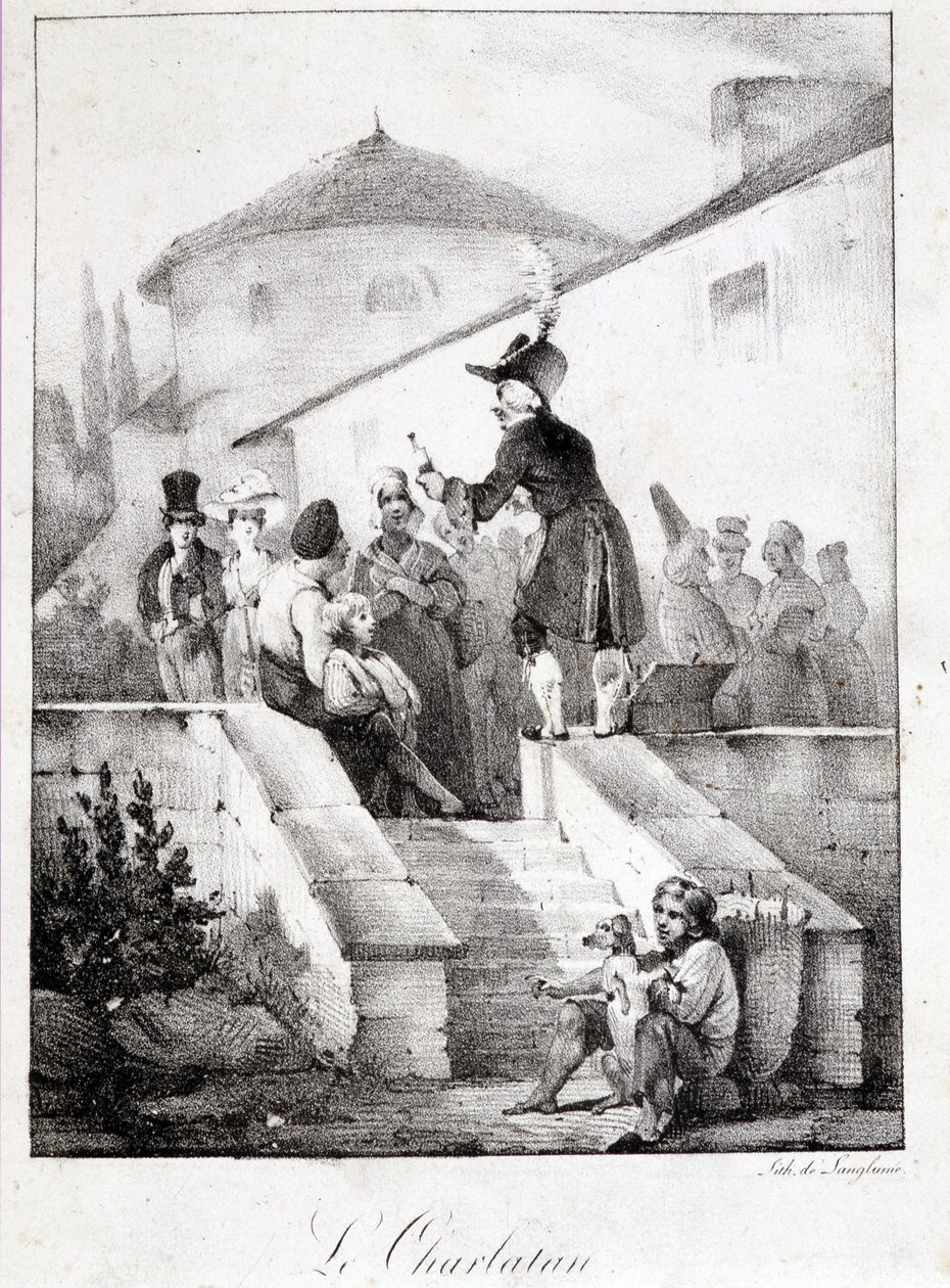 The Charlatan (Miracle Product Seller) by French School
