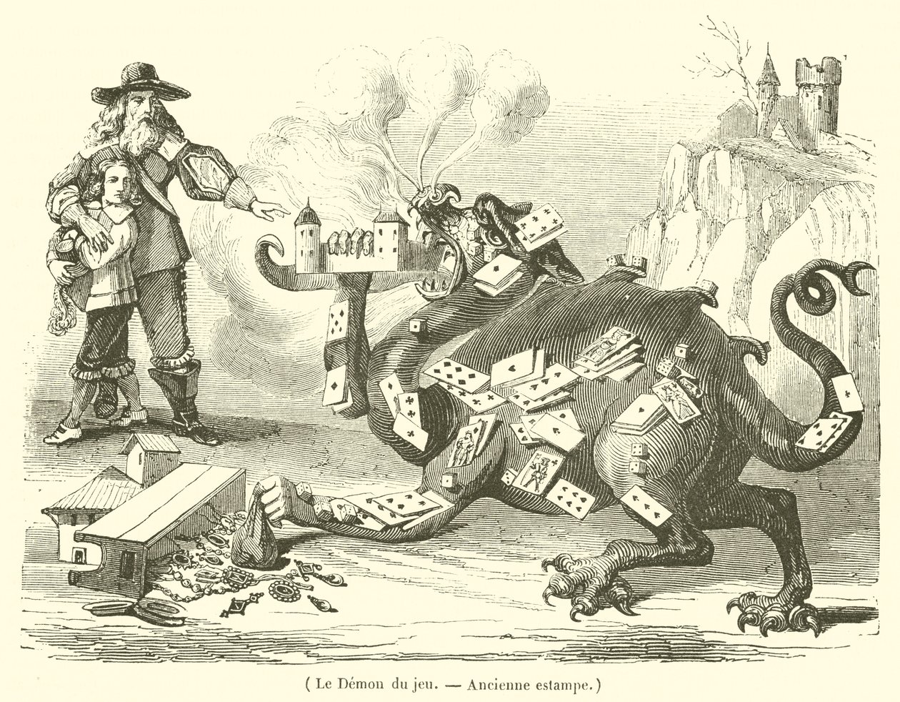 The Demon of Gambling by French School