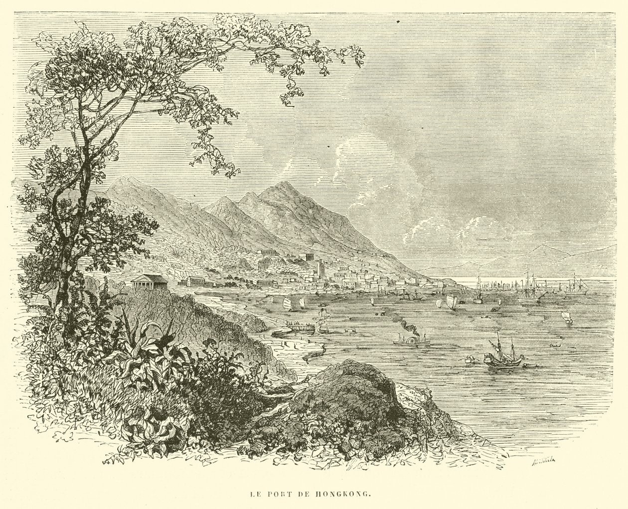 The Port of Hong Kong by French School