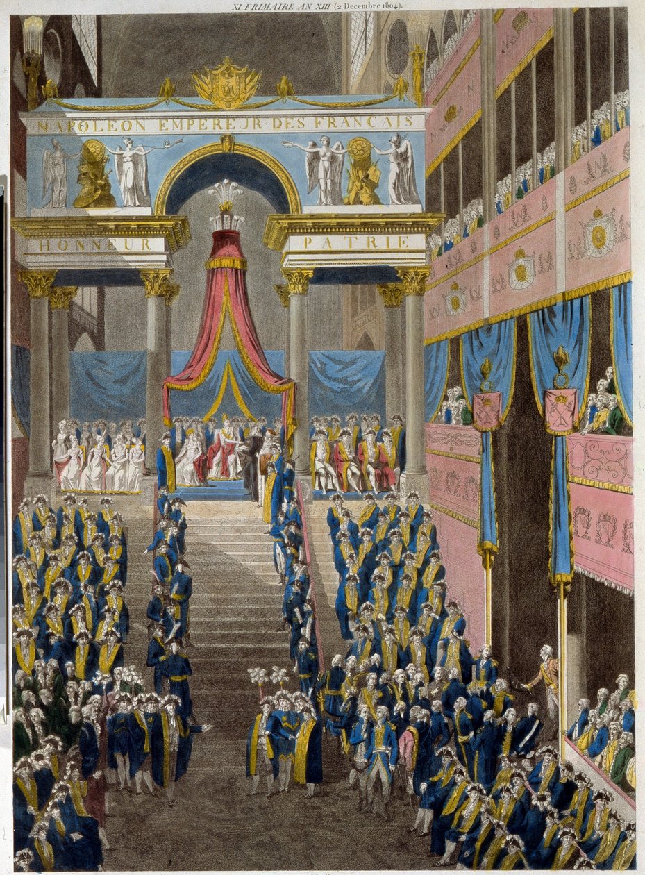 The Coronation of Napoleon on December 2, 1804 by French School