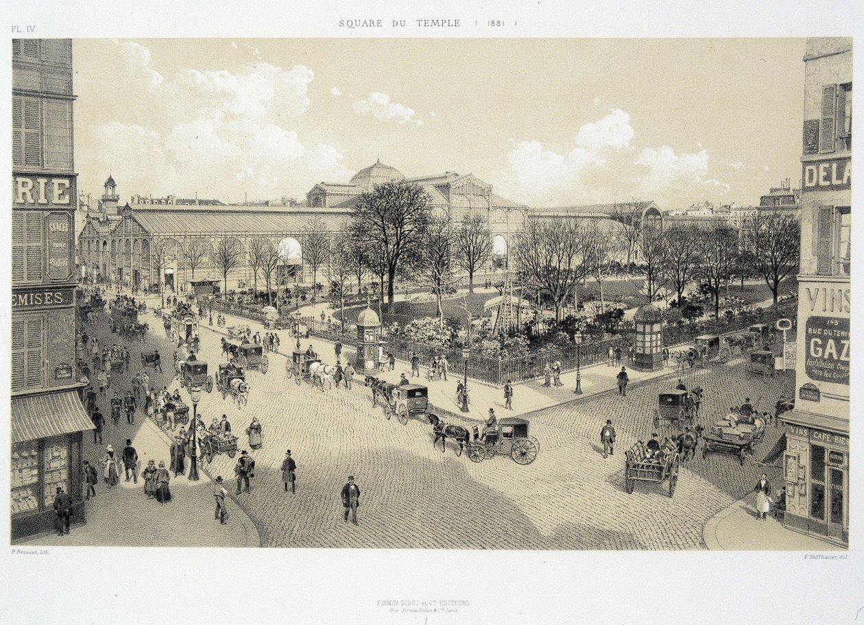 The square of the temple in 1881 - in 
