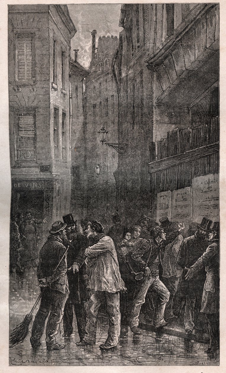 Les Posters - the people of Paris wake up to find public notices on all the walls informing them of the Coup d