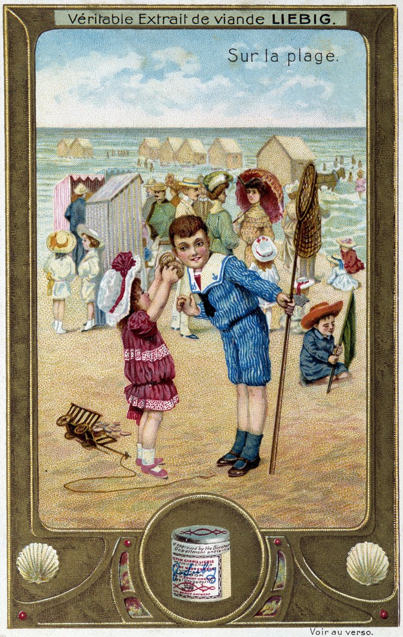 Beach Game of Children by French School