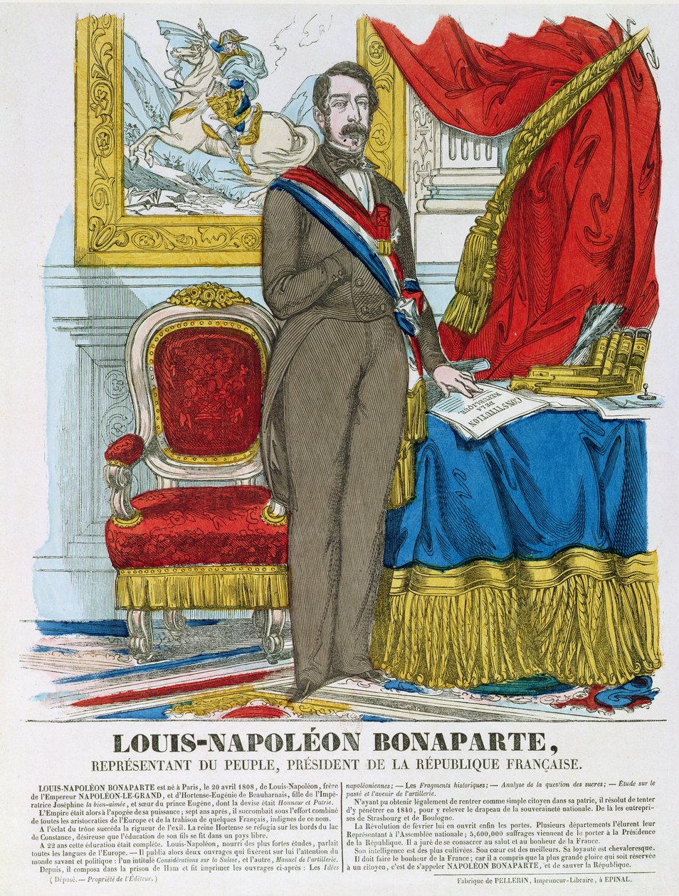 Louis-Napoleon Bonaparte, future Napoleon III by French School
