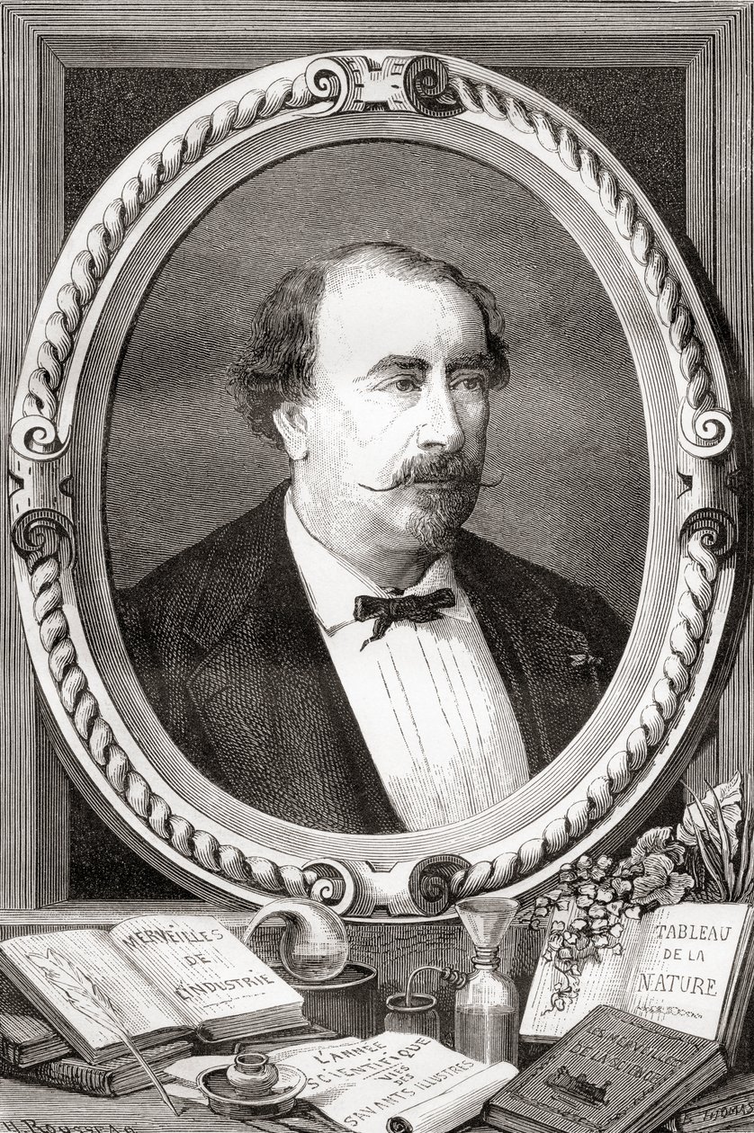 Louis Figuier, French Scientist and Writer, from Les Merveilles de la Science, pub.1870 by French School