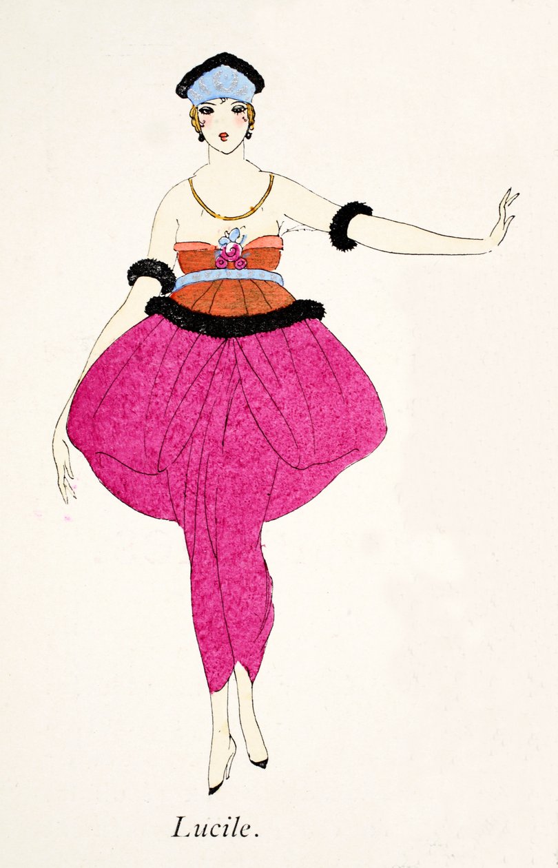Lucile - Design for a dress by French School