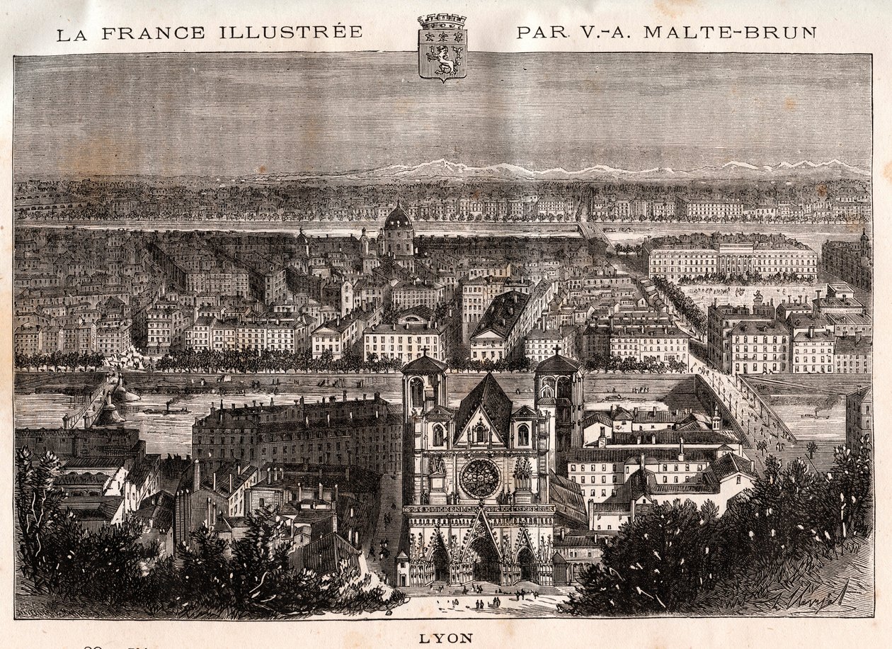 Lyon - engraving in 