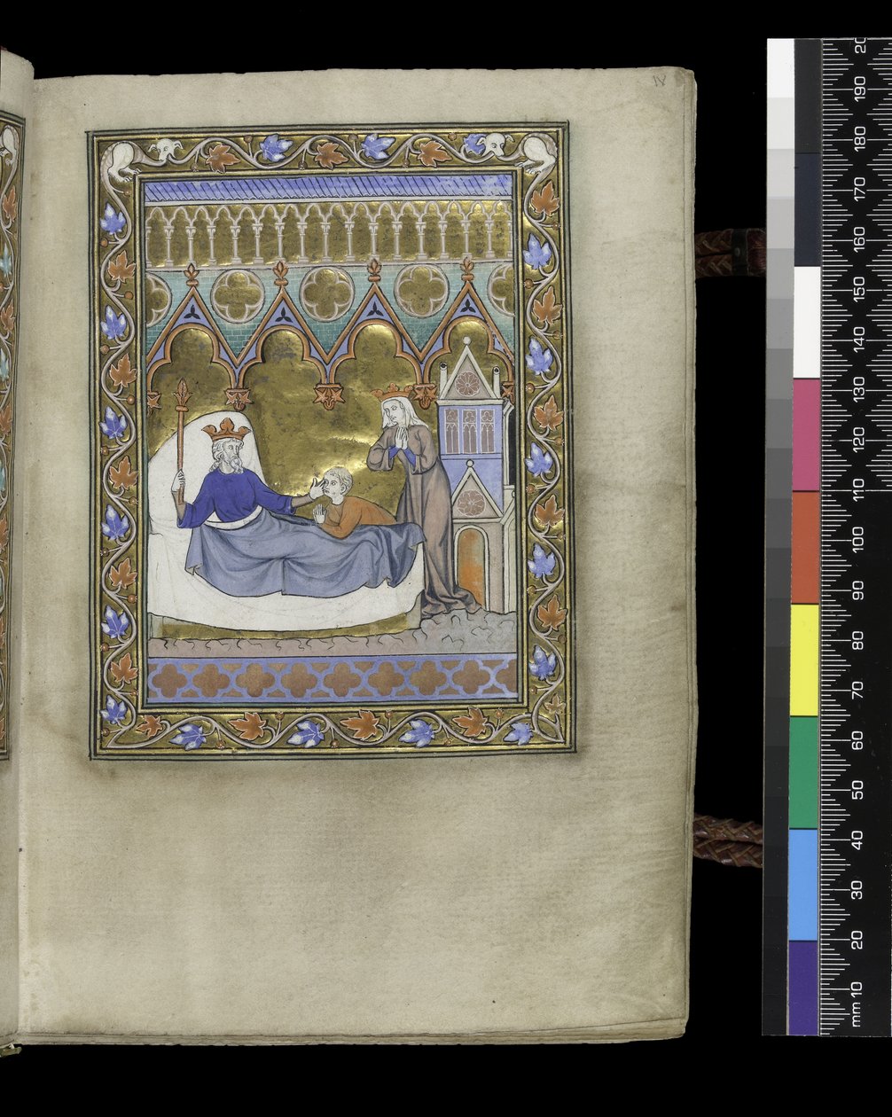 Folio from the Psalter and Hours of Isabella of France, Paris, c.1265-70 by French School