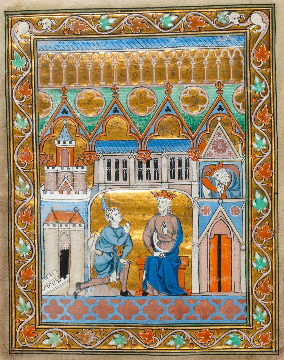 King David receiving the news of Absalom