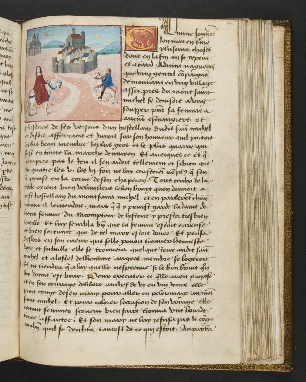Page from Cent Nouvelles Nouvelles, c.1461-62 by French School