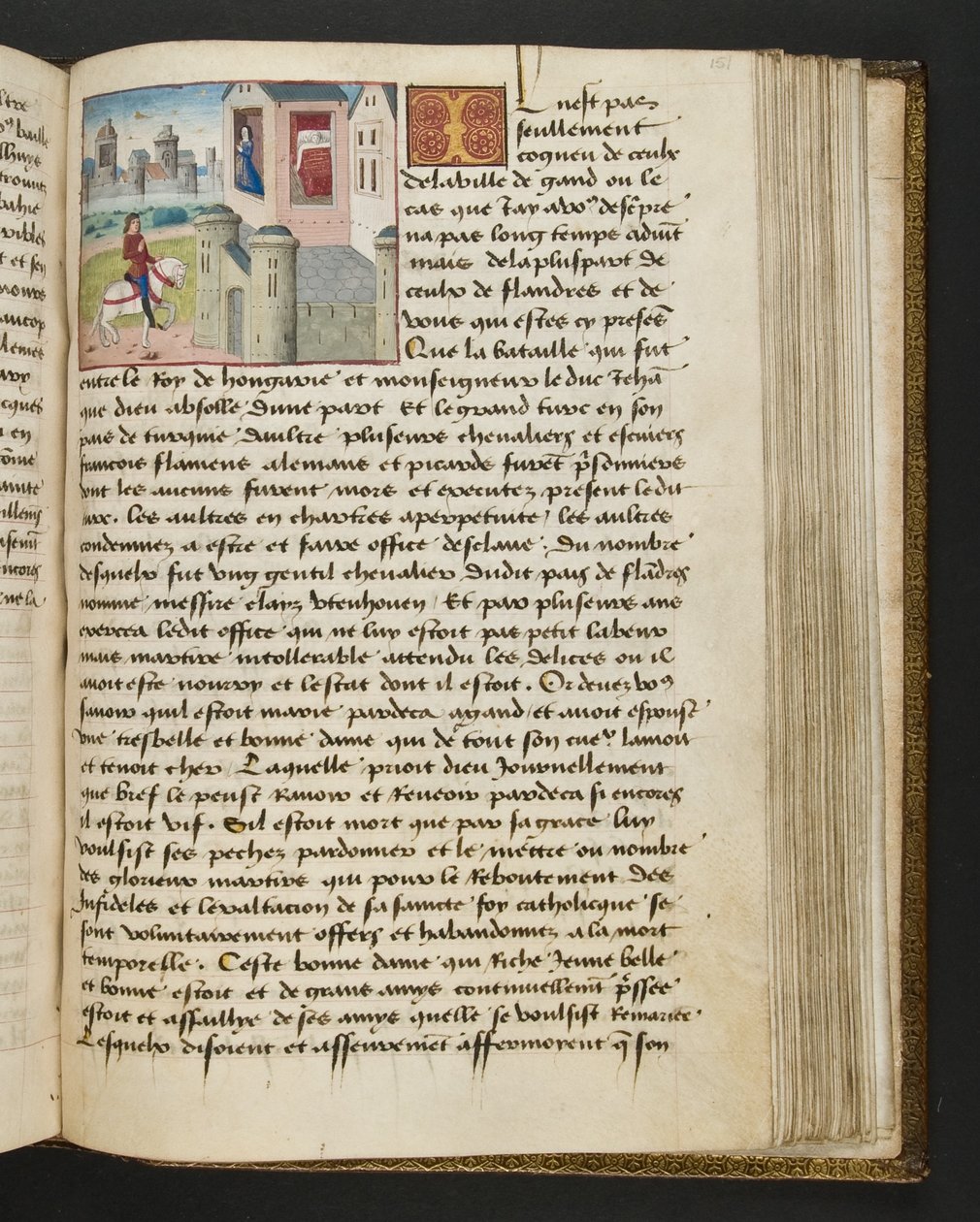 Page from Cent Nouvelles Nouvelles, c.1461-62 by French School