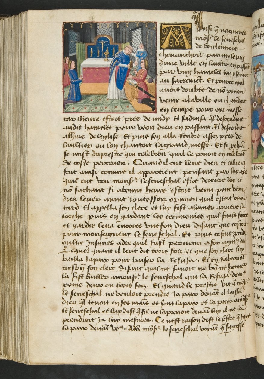 Page from Cent Nouvelles Nouvelles, c.1461-62 by French School