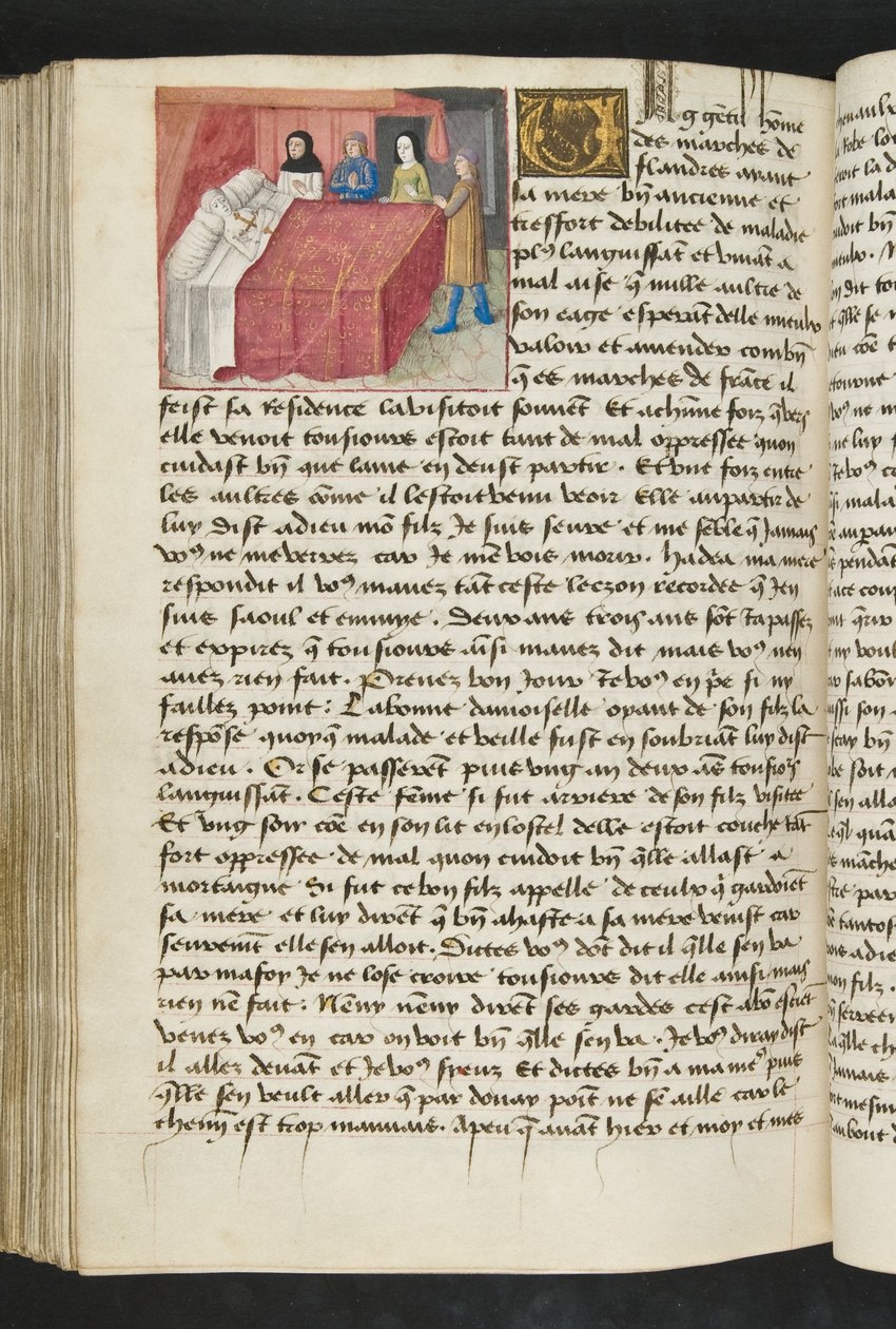 Page from Cent Nouvelles Nouvelles, c.1461-62 by French School