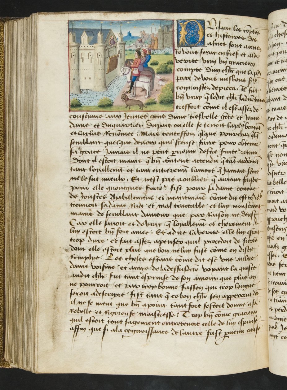 Page from Cent Nouvelles Nouvelles, c.1461-62 by French School