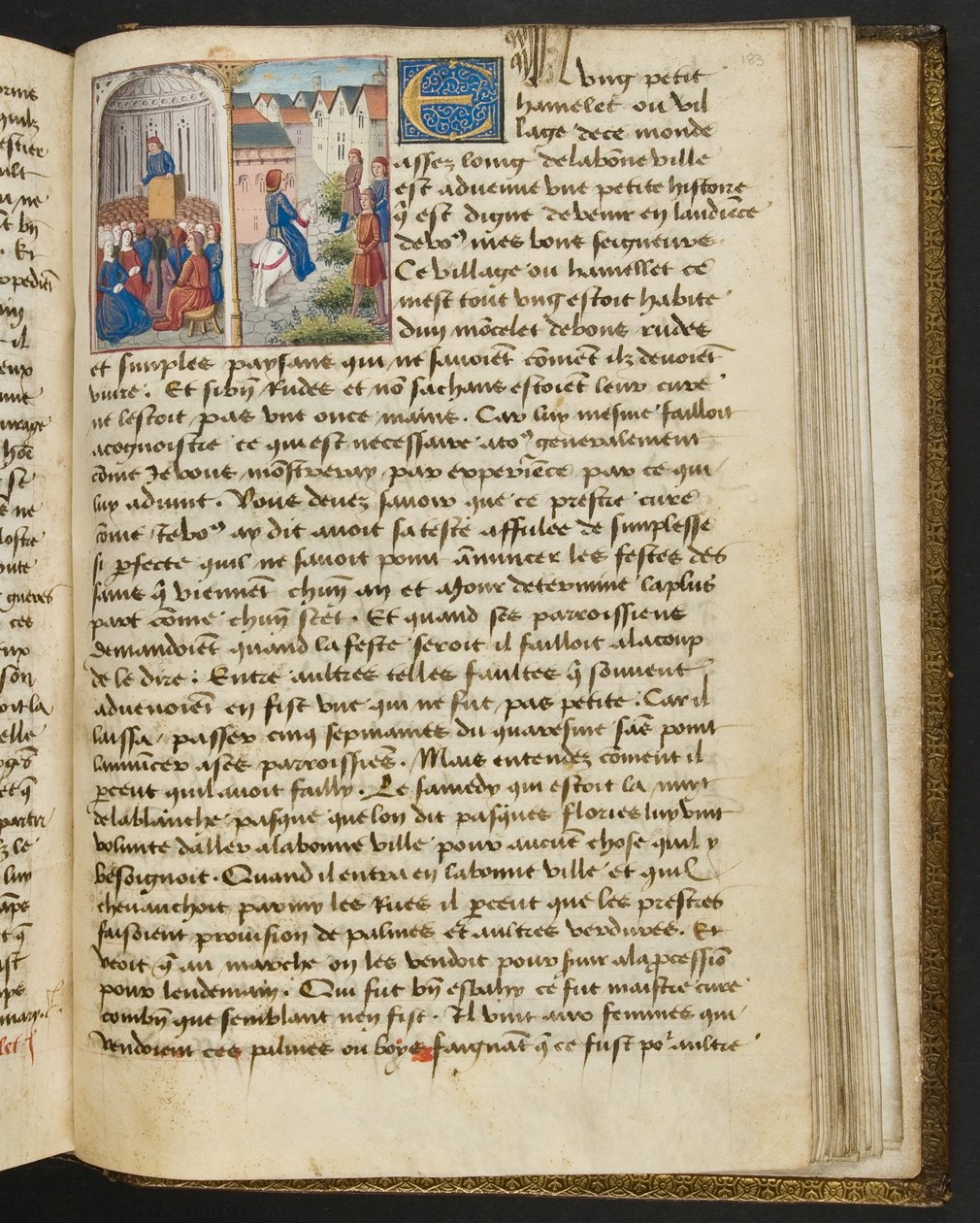 Page from Cent Nouvelles Nouvelles, c.1461-62 by French School