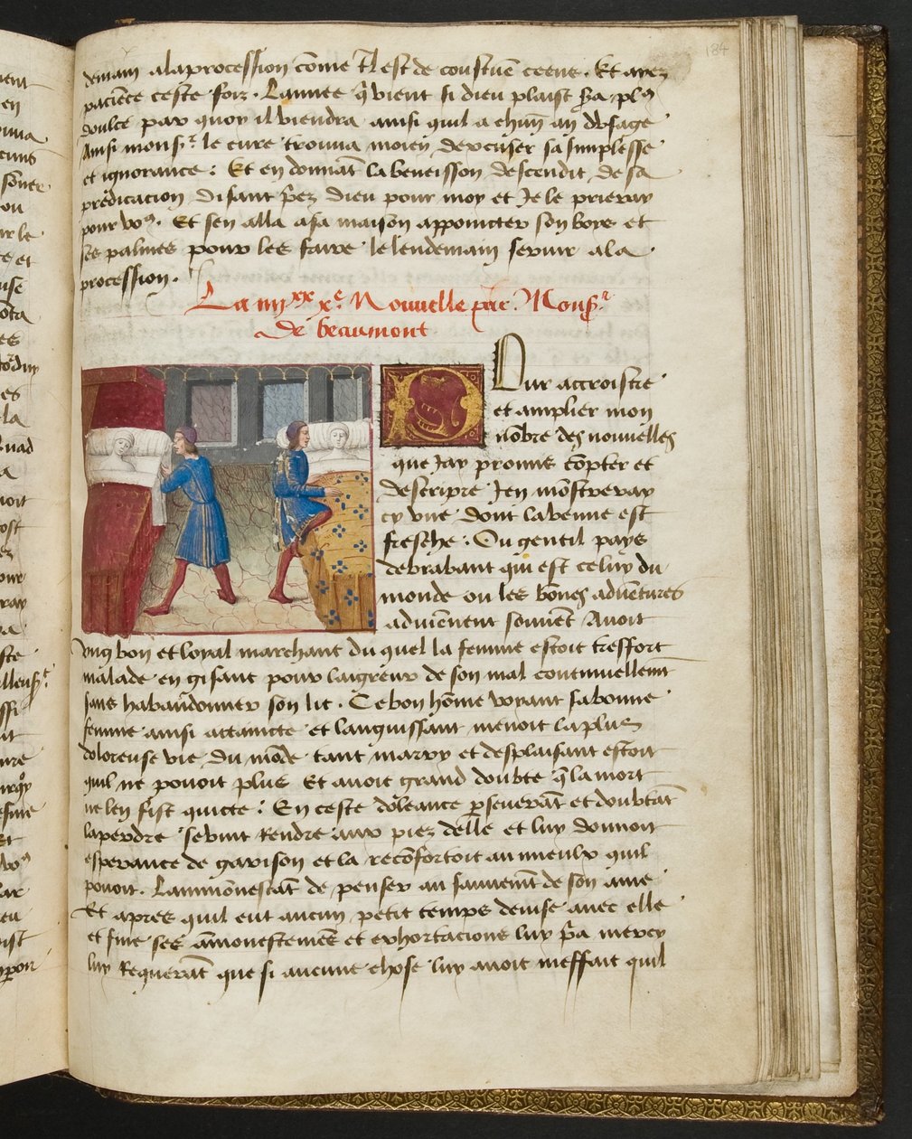 Page from Cent Nouvelles Nouvelles, c.1461-62 by French School