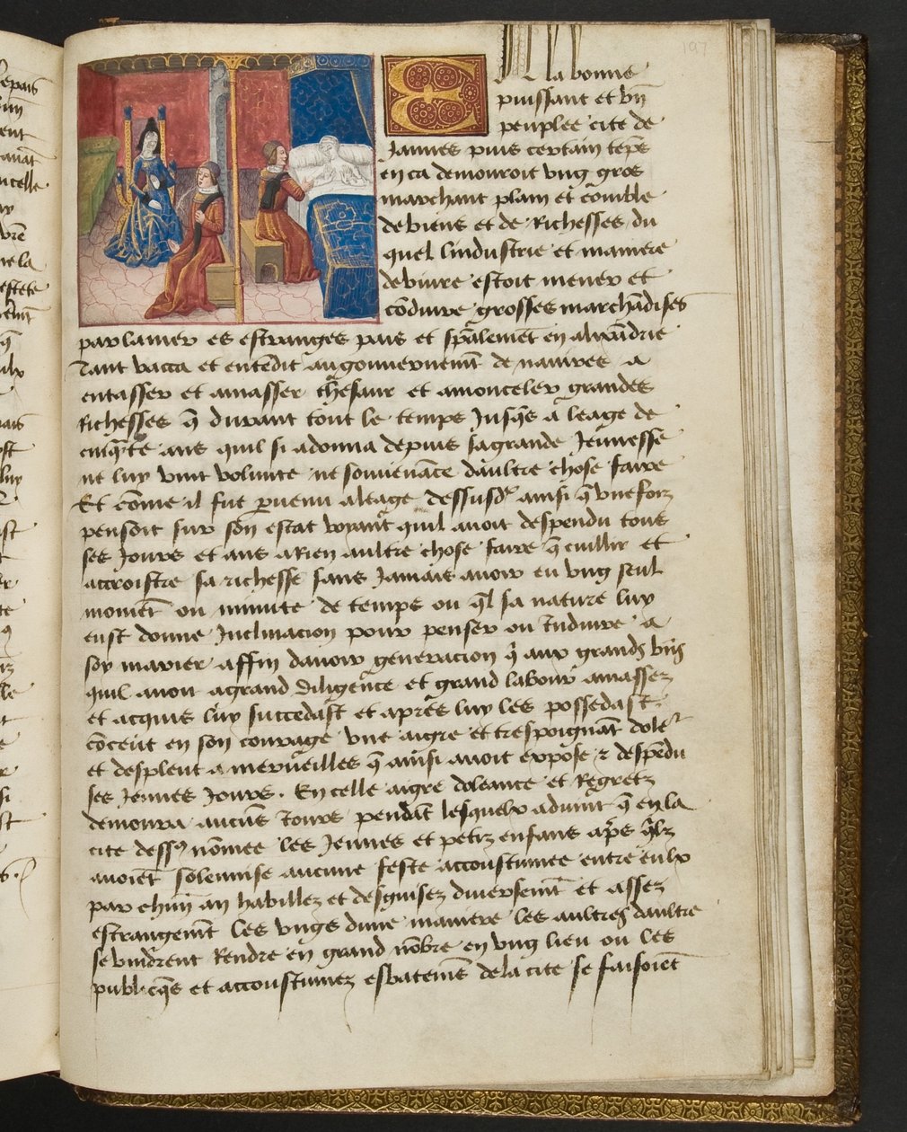 Page from Cent Nouvelles Nouvelles, c.1461-62 by French School