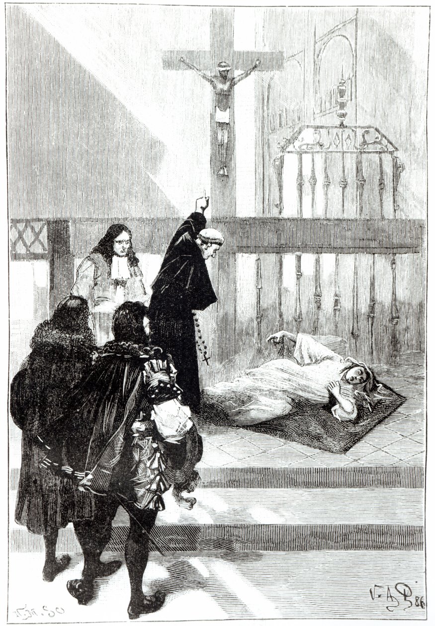Madame de Sazilles is Exorcised in the Presence of Duke Gaston d