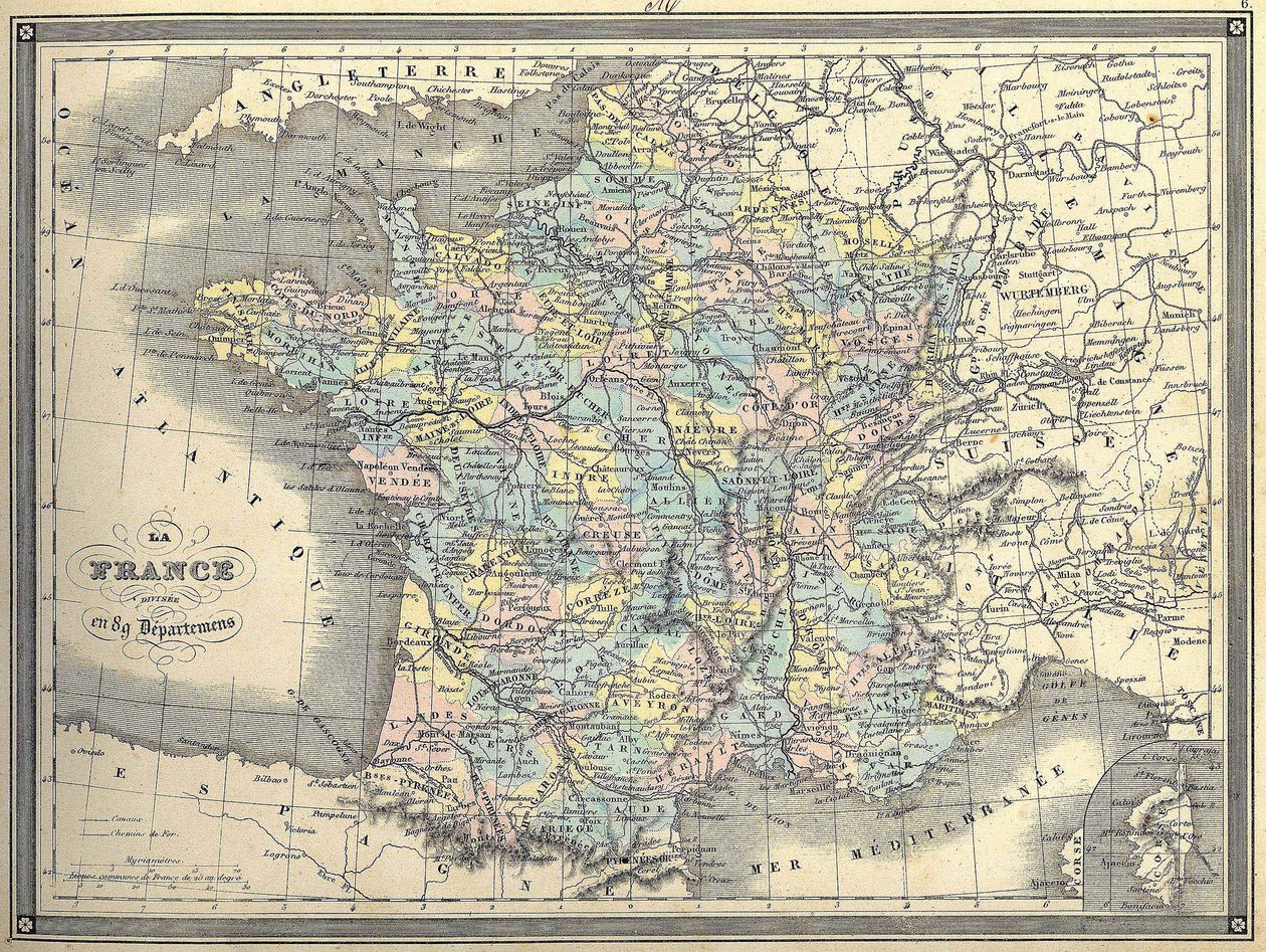Map of France - in 