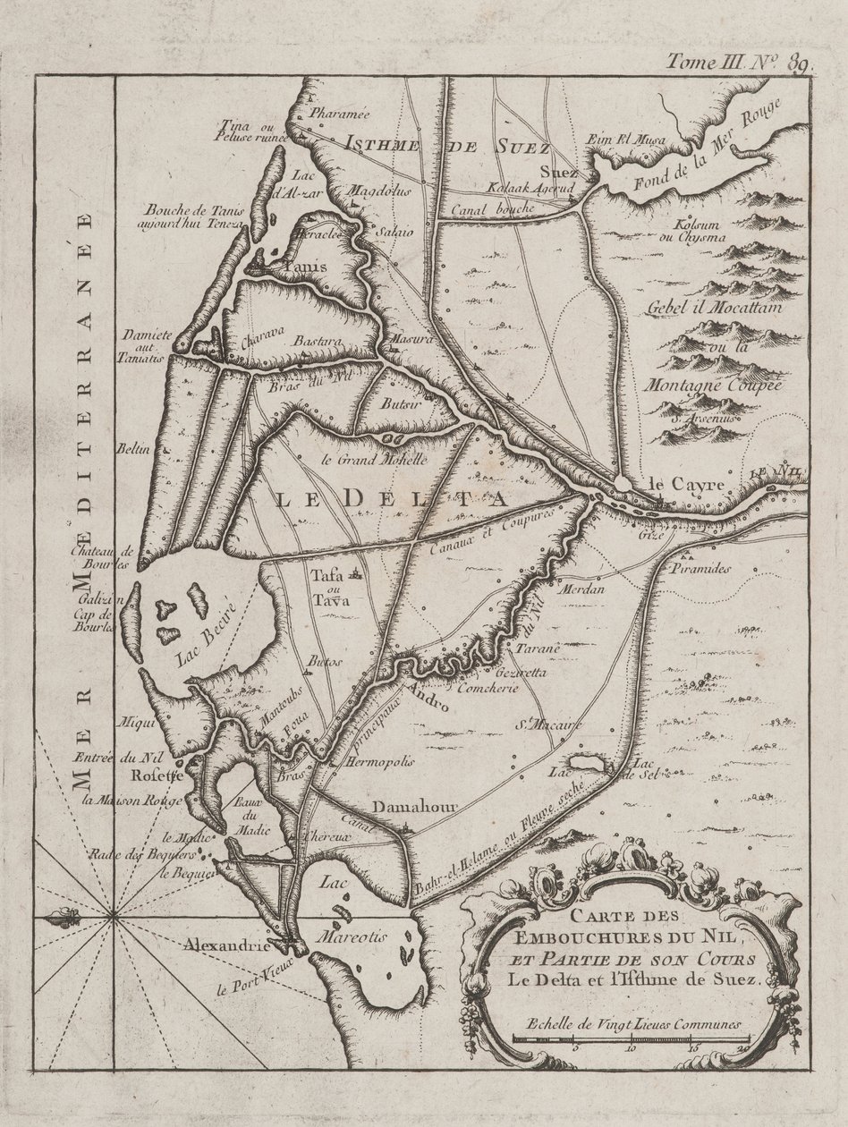 Map of the Nile Delta by French School
