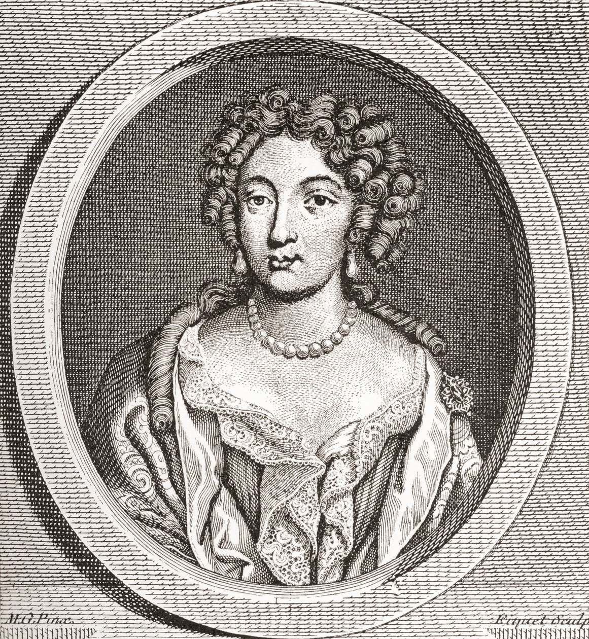Marie Angélique de Scorailles, French Noblewoman and Mistress of Louis XIV by French School