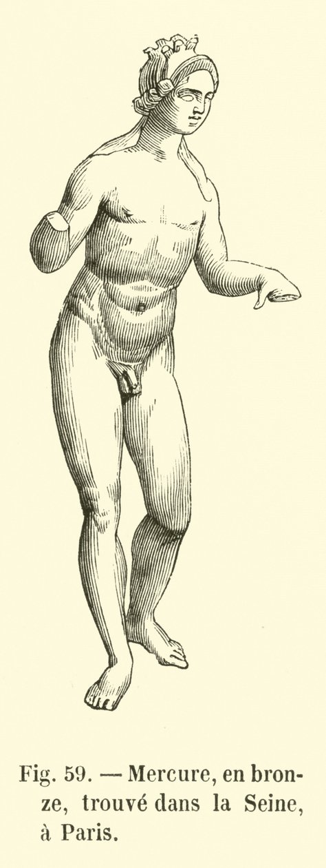Mercury, Bronze Found in the Seine, Paris by French School