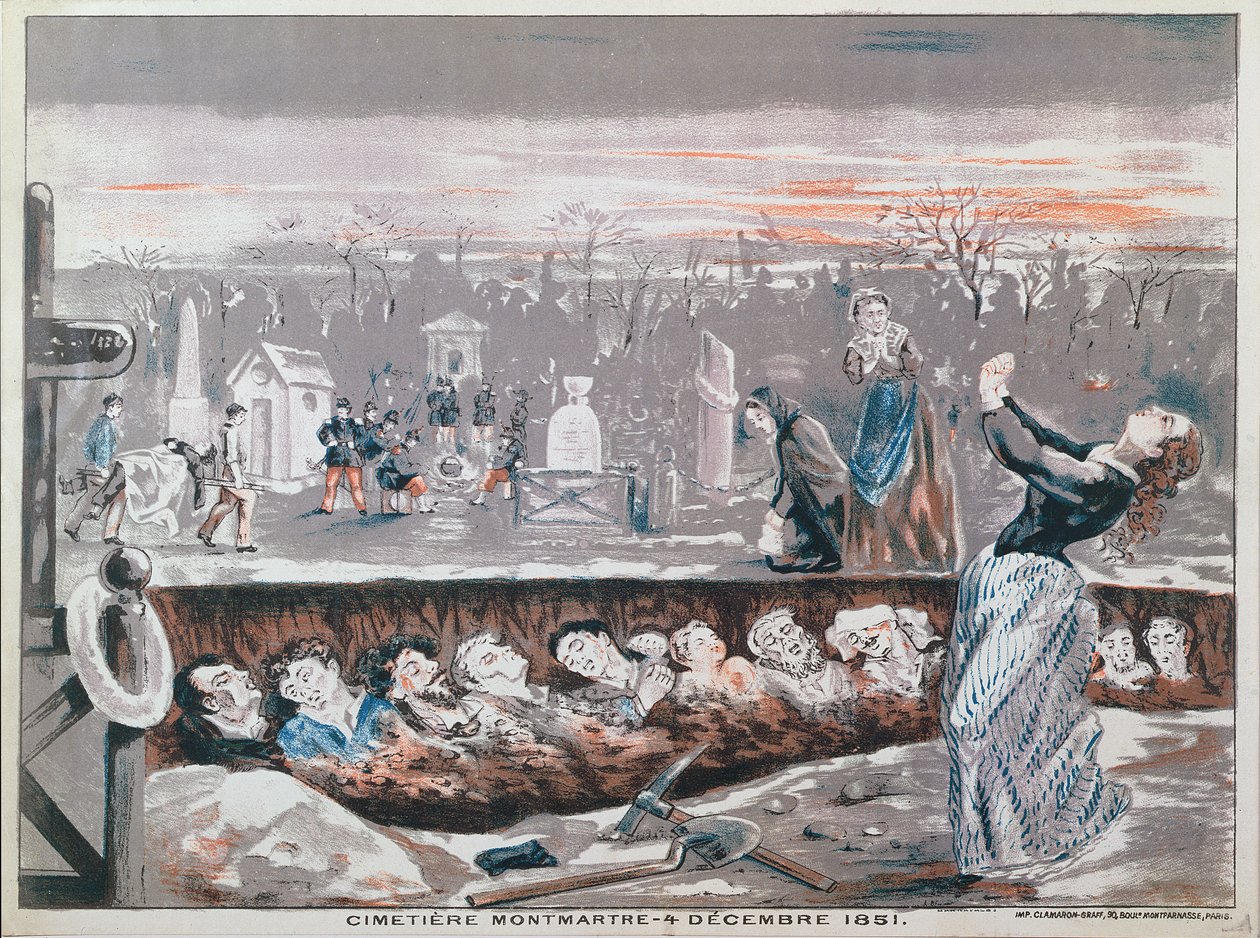 Montmartre Cemetery, 4th December 1851 by French School