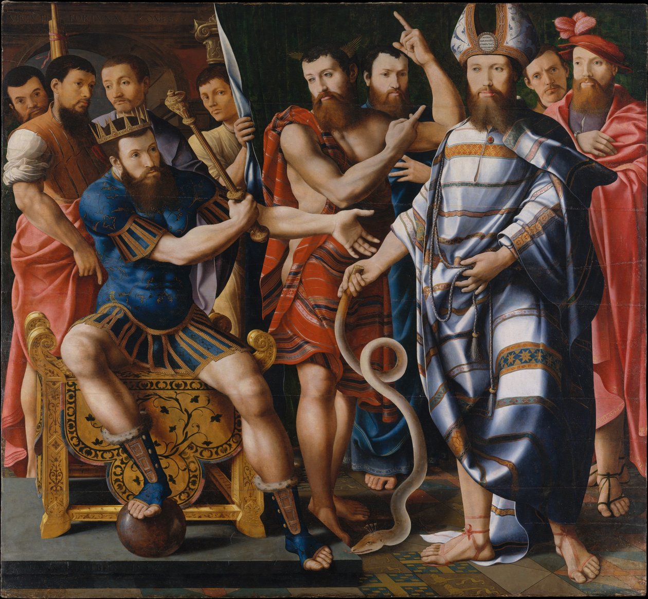 Moses and Aaron before Pharaoh: An Allegory of the Dinteville Family, 1537 by French School