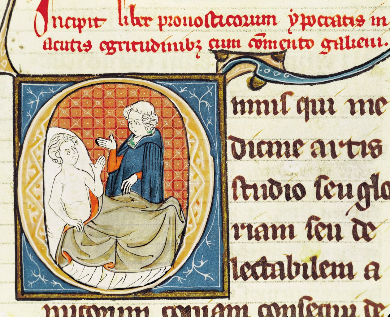 A Doctor Diagnosing a Patient, from Oeuvres de Galien by Claudius Galenus by French School