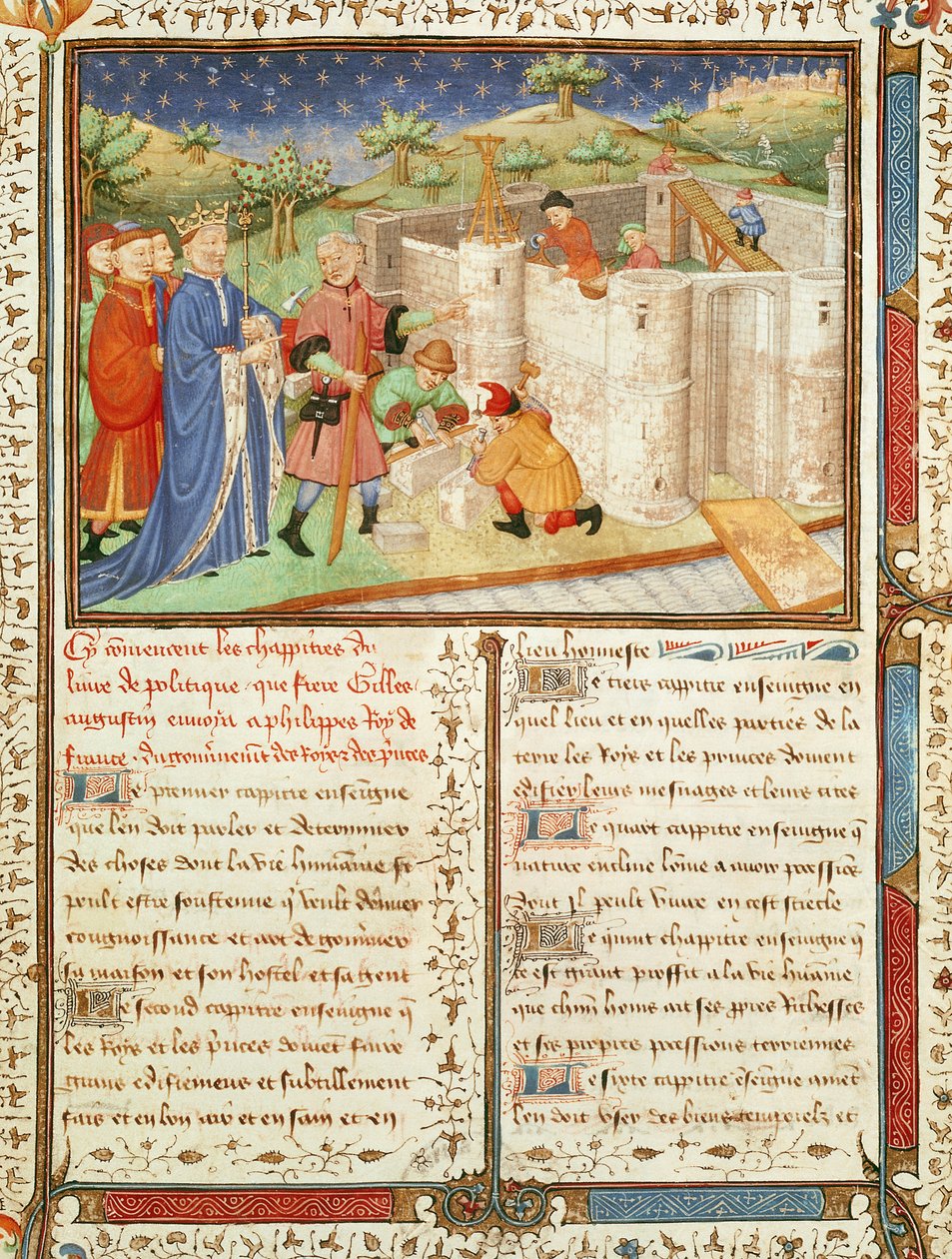 Illustration from Gouvernement des Rois et des Princes by French School