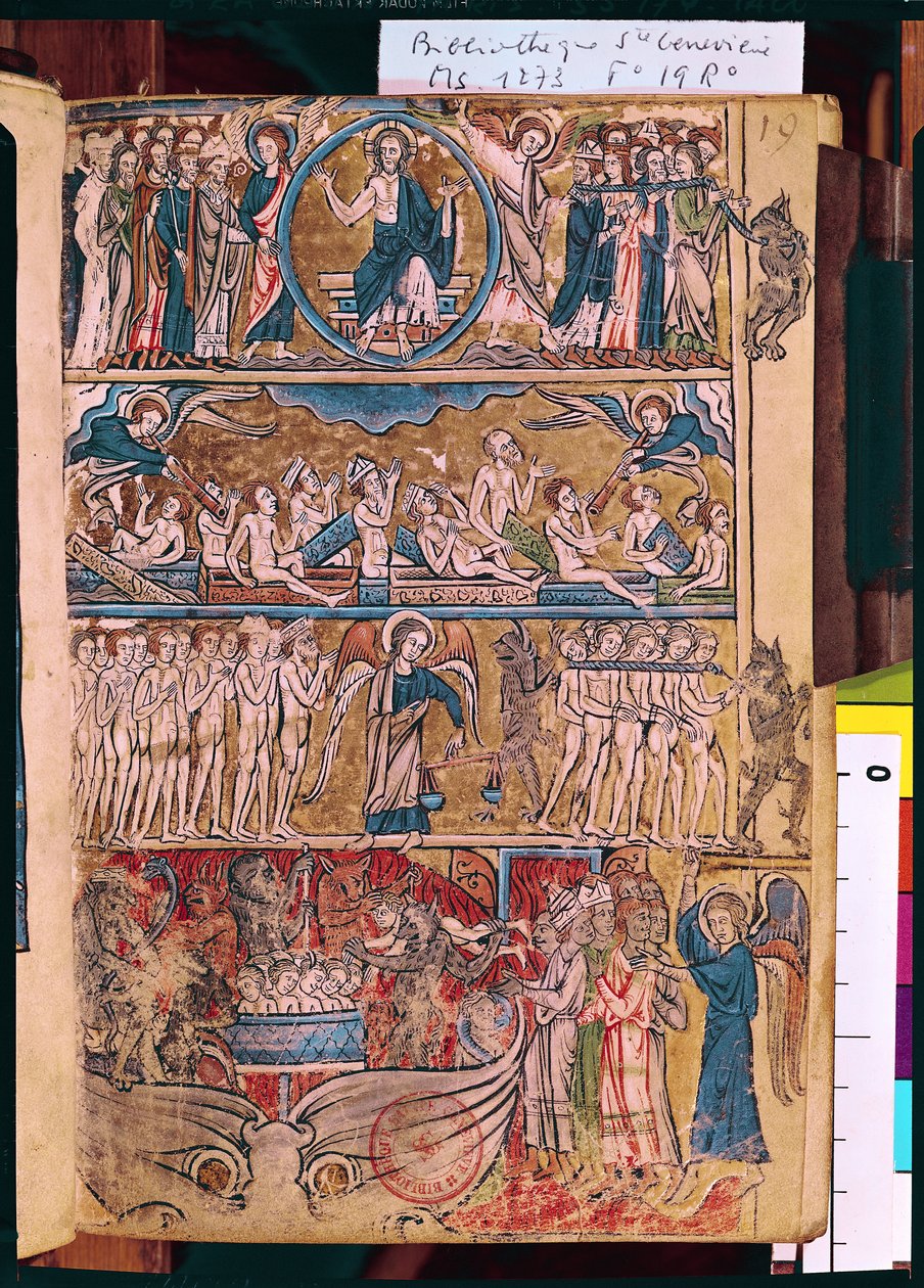 The Last Judgement, from a Psalter by French School