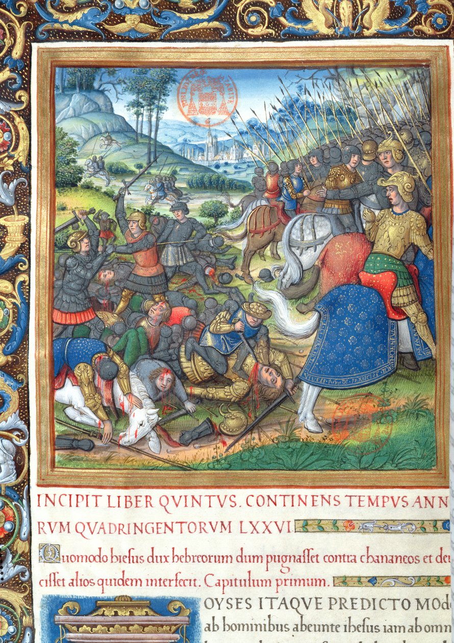 Illustration from Book VIII (From the Death of David to the Death of Ahab), Chapter 1 of the Antiquities of the Jews (Antiquitates Judaicae) by Flavius Josephus - How Solomon, when he by French School