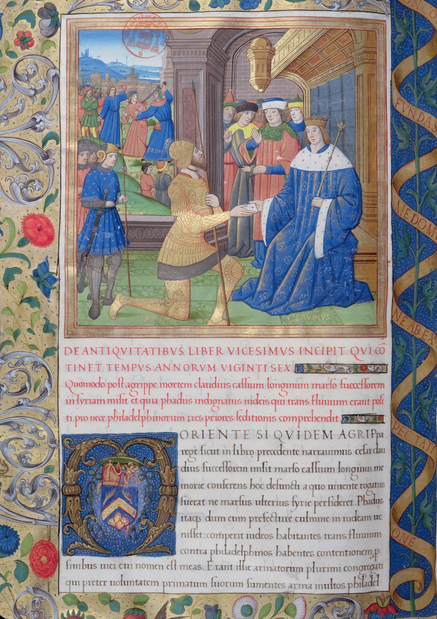 Illustration from Book XX, Chapter 1 of the Antiquities of the Jews by Flavius Josephus by French School