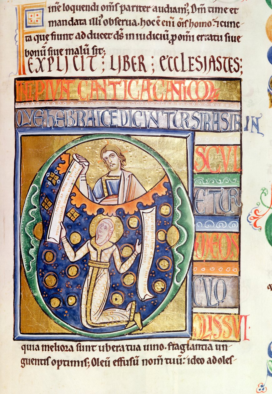 The Book of Ecclesiastes, from the Souvigny Bible by French School