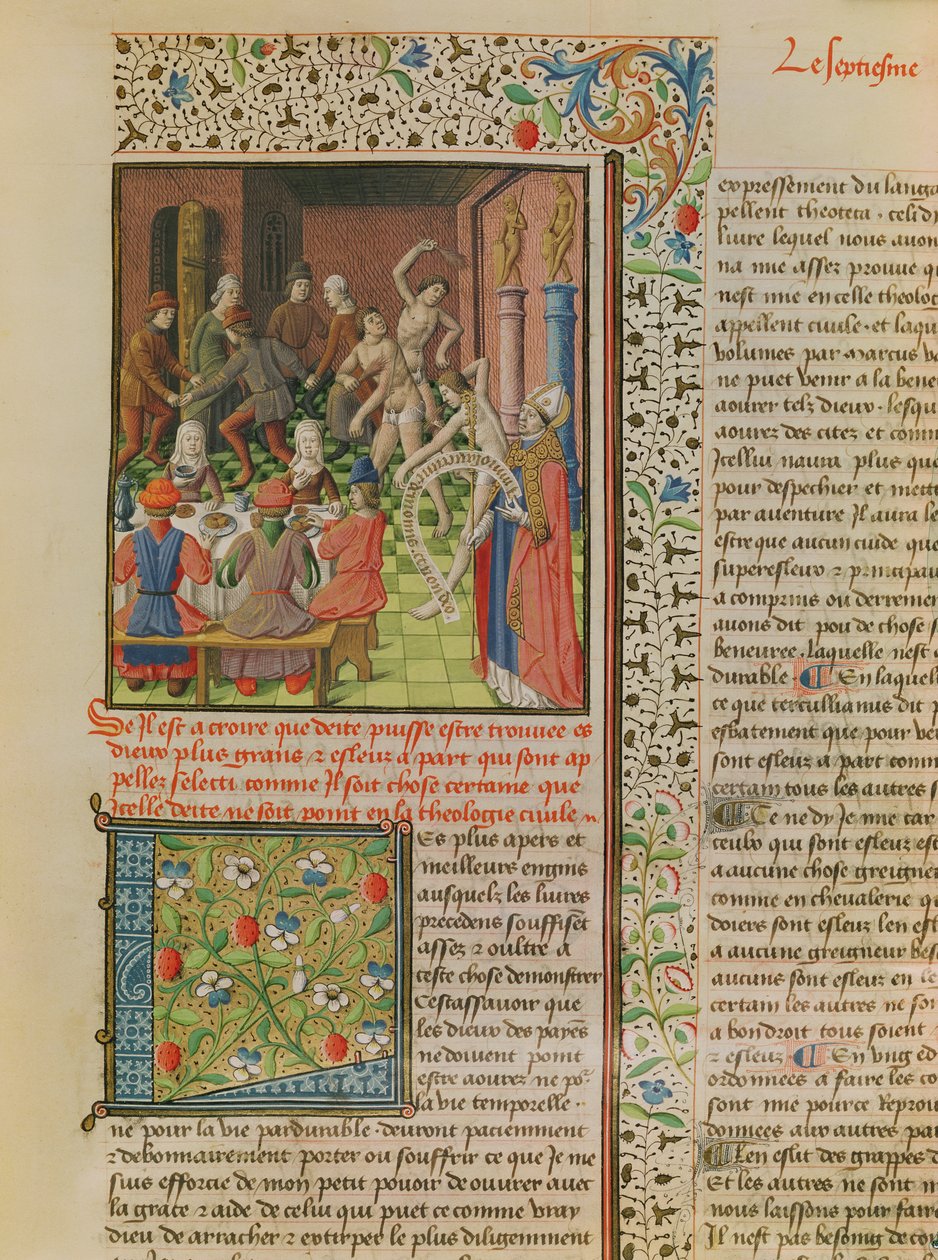 Temporal and Terminal, from the French translation of De Civitate Dei by St. Augustine of Hippo (354-430) by French School