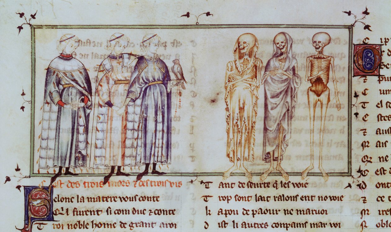 The Story of the Three Living Men and the Three Dead Men by French School